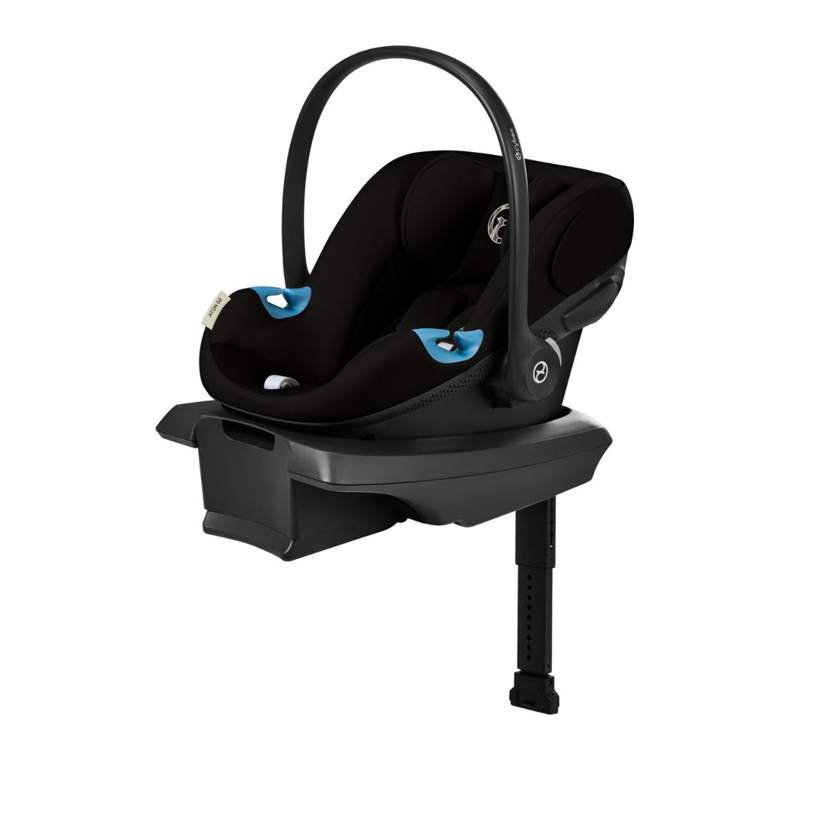 Cybex Aton G2 with Load Leg Base - Moon Black - Lightweight & Easy to Install